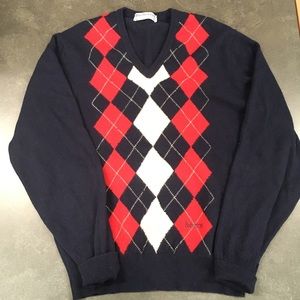 Burberry Vintage Diamond pattern crewneck sweaterL